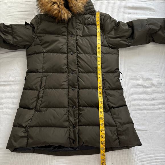 S13 DOWN PUFFER COAT WITH HOOD WATER RESISTANT WINDPROOF WOMEN SIZE SMALL - Picture 12 of 16